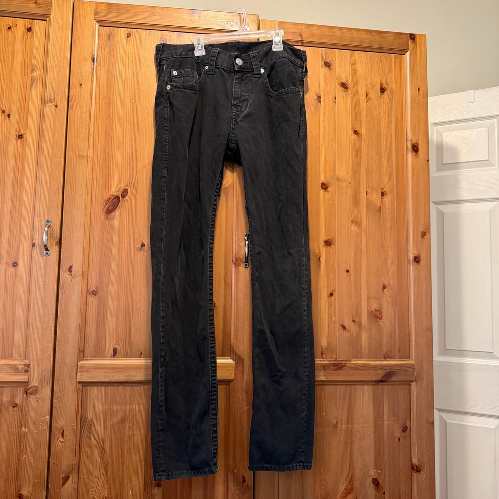 True Religion "Skinny" Black Jeans Size 32